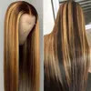 Wholesale 4X4 13X4 13X6 Light Color Frontal Wigs Curly Pre Plucked Natural Brazilian Lace Front Human Hair Wig