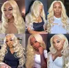 Wholesale Brazilian Blonde 613 Lace Frontal 13X4 Transparent Human Hair Hand Made Wigs