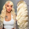 Wholesale Brazilian Blonde 613 Lace Frontal 13X4 Transparent Human Hair Hand Made Wigs