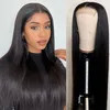 HD Transparent Glueless13X4 Front 100% Human Hair Remy Brazilian Preplucked Straight Lace Wigs