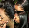 HD Transparent Glueless13X4 Front 100% Human Hair Remy Brazilian Preplucked Straight Lace Wigs