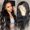 Body Wave Human Hair Unprocessed Natural Black Brazilian 13*4 Lace Front Wig
