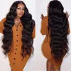 Body Wave Human Hair Unprocessed Natural Black Brazilian 13*4 Lace Front Wig