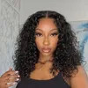 Wholesale Price 13X4 Lace Front Short Human Hair Water Wave Bob Wig