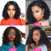 Wholesale Price 13X4 Lace Front Short Human Hair Water Wave Bob Wig