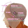 Ginger Orange #350 Short Straight 13X4 Lace Front Human Hair Bob Wig
