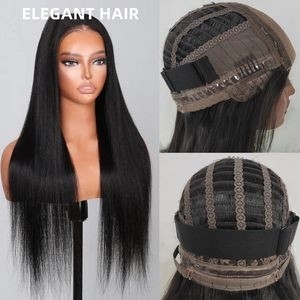 Wholesale Custome Pre-Cut Lace Wear Go Long Straight Glueless Air Cap Wig