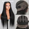 Wholesale Custome Pre-Cut Lace Wear Go Long Straight Glueless Air Cap Wig