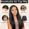 Wholesale Custome Pre-Cut Lace Wear Go Long Straight Glueless Air Cap Wig