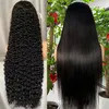 Brazilian Transparent Lace Front Straight Weave Curly Virgin Glueless Human Hair Wig