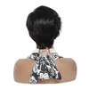 13*1 T Part Pixie Cut Wig Human Hair Short Cheap Wig