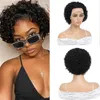 Pixie Cut Short Curly Wig Lace Wig Short Pixie 100% Human Hair Wig