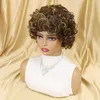 Full Machine Made Brazilian Indian Human Hair 8-Inch Pixie Cut Wig