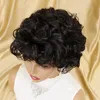 Full Machine Made Brazilian Indian Human Hair 8-Inch Pixie Cut Wig
