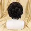 Full Machine Made Brazilian Indian Human Hair 8-Inch Pixie Cut Wig