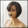 13*1 Cut Pixie Wig Brazilian Indian Human Hair T Part Lace Wig