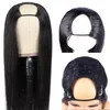 Machine Made U Part Wig Human Hair Straight Wig Brazilian Human Hair with Clips Wigs for Women Remy Non Lace Half Wigs Glueless U Part Wig