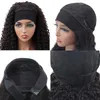 Wholesale Curly Wig Black Women Remy Human Hair Headband Wig