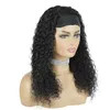 Wholesale Curly Wig Black Women Remy Human Hair Headband Wig