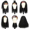 Wholesale Brazilian Kinky Straight Deep Wave Virgin Human Hair Headband Wigs