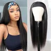 Wholesale Brazilian Human Hair Water Wave Curly Machine Head Band Wig