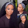 2022 Factory Wholesale Deep Wave Headband Human Hair Wig for Woman