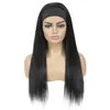 Straight Headband Wigs Human Hair Full Machine Made Wig Brazilian Wig
