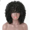Wholesale Brazilian Black Natural Afro Kinky Curly Machined Human Hair Wig