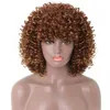 Wholesale Brazilian Black Natural Afro Kinky Curly Machined Human Hair Wig