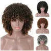 Wholesale Brazilian Black Natural Afro Kinky Curly Machined Human Hair Wig