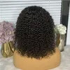 Short Curly Bob Wig with Bangs Brazilian Women Wigs No Lace Wig