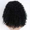 Curly Human Hair Wigs with Bangs Full Machine Made Bob Wig