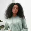 Curly Human Hair Wigs with Bangs Full Machine Made Bob Wig