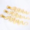 Hot Selling Brazilian Blond 613# Color Body Wave Human Hair Bundles