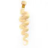 Hot Selling Brazilian Blond 613# Color Body Wave Human Hair Bundles