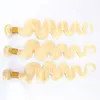 Hot Selling Brazilian Blond 613# Color Body Wave Human Hair Bundles