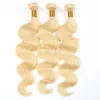 Factory Wholesale 100% Unprocessed Cuticle Aligned Raw Brazilian Blond Human Hair Bundles