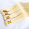 Hot Selling Brazilian Blond 613# Color Straight Remy Human Hair Bundle
