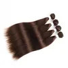 Straight Brazilian Burgundy Red Blonde Brown Color Remy Weaving Bundles