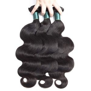 100% 10A Brazilian Natural Human Weft Body Wave Hair Bundles