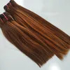 Brazilian 12A Color 30 Straight Weaves Virgin Double Drawn Human Hair Bundles