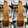 Brazilian 12A Color 30 Straight Weaves Virgin Double Drawn Human Hair Bundles