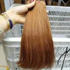 Brazilian 12A Color 30 Straight Weaves Virgin Double Drawn Human Hair Bundles