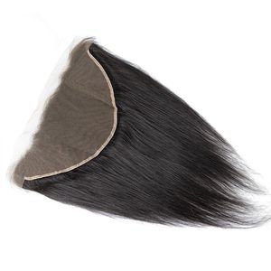 13X6 Transparent Lace Frontal Ear to Ear Straight Frontal Brazilian Human Hair Lace Frontal Closure with Natural Hairline Pre Plucked Straight Lace Frontal