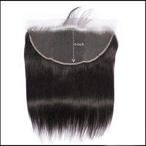 13X6 Transparent Lace Frontal Melt Skins Brazilian Straight Lace Frontal Closure Human Hair Pre Plucked Lace Frontal