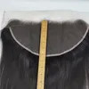 13X6 Transparent Lace Front Frontal Human Hair Brazilian Straight Lace Frontal Closure Pre Plucked Remy Free Part Lace Frontal