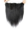 13X6 Transparent Lace Front Frontal Human Hair Brazilian Straight Lace Frontal Closure Pre Plucked Remy Free Part Lace Frontal