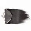 13X6 Transparent Lace Front Frontal Human Hair Brazilian Straight Lace Frontal Closure Pre Plucked Remy Free Part Lace Frontal