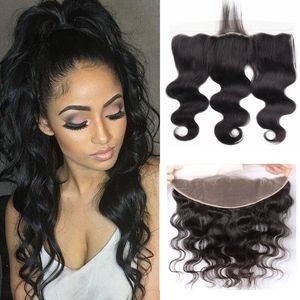 Free Part Ear to Ear Natural Color 13X4 Body Wave Lace Frontal