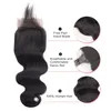 Free Part Ear to Ear Natural Color 13X4 Body Wave Lace Frontal
